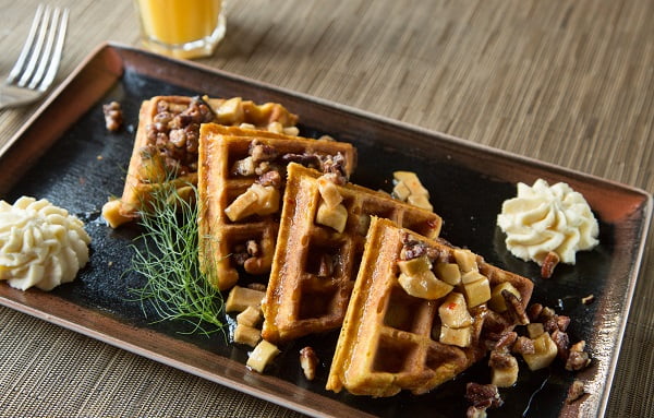 plate of waffles